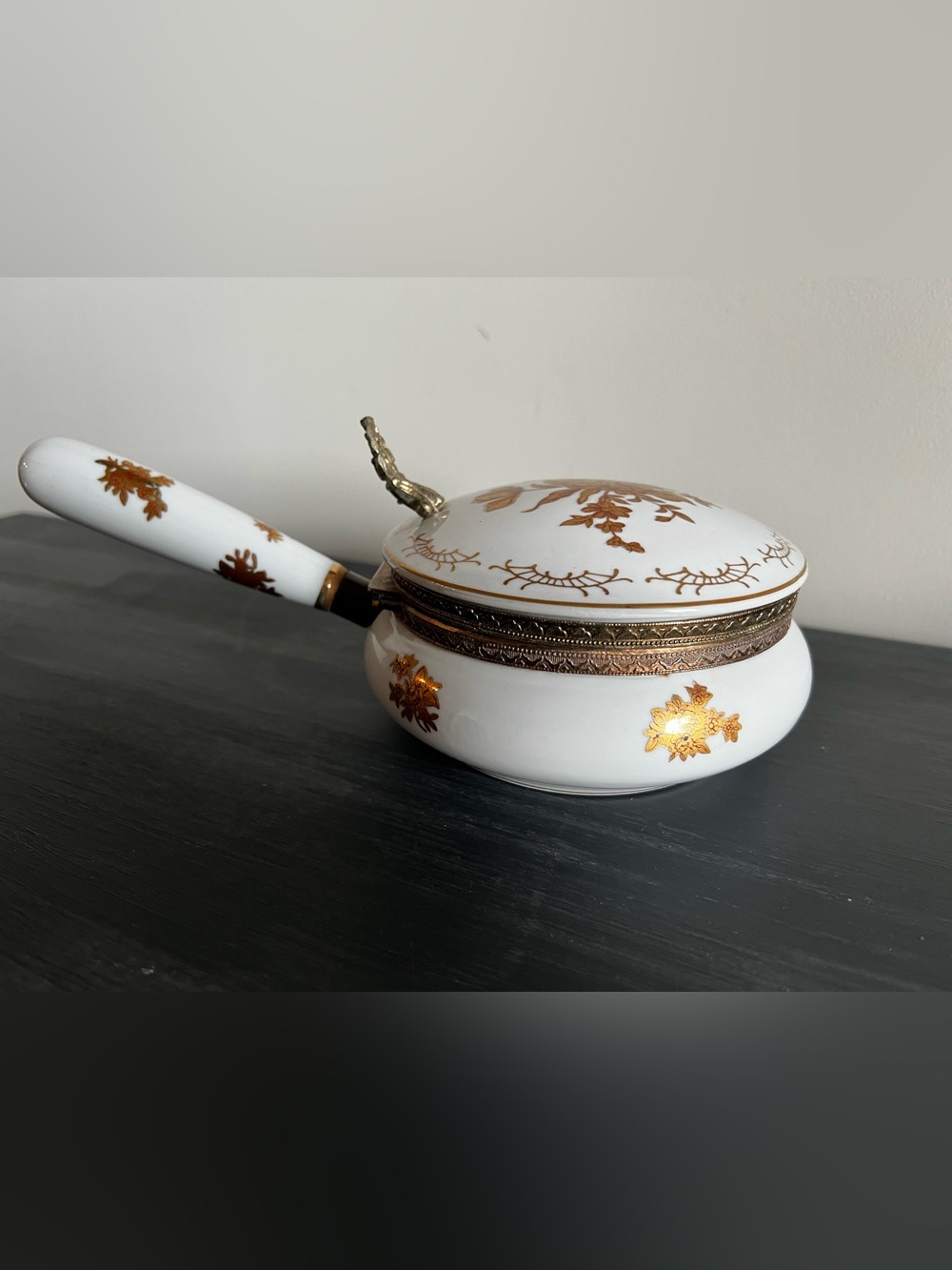 Vintage Hollywood Regency Andrea by Sadek Porcelain Silent Butler Crumb Catcher - Picture 2 of 7